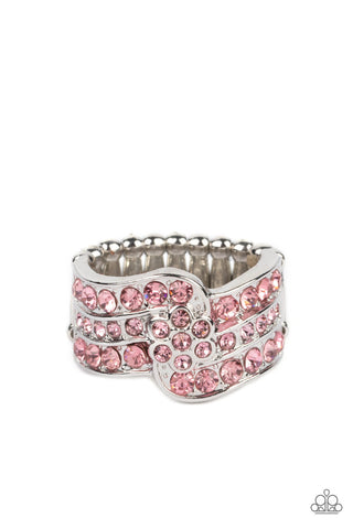 No Flowers Barred - Pink Paparazzi Ring (R418)