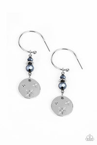 Artificial STARLIGHT - Blue Paparazzi Earring (#1630)