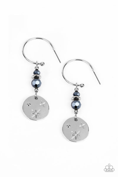 Artificial STARLIGHT - Blue Paparazzi Earring (#1630)