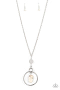 Keep the PIECE - White Paparazzi Necklace (5045)