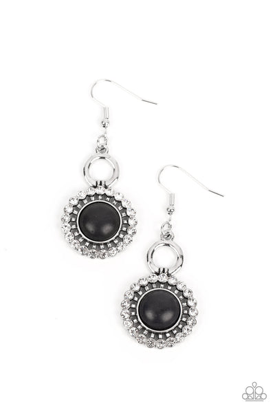 Mojave Mogul - Black Paparazzi Earring (#2067)