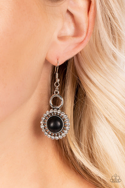 Mojave Mogul - Black Paparazzi Earring (#2067)