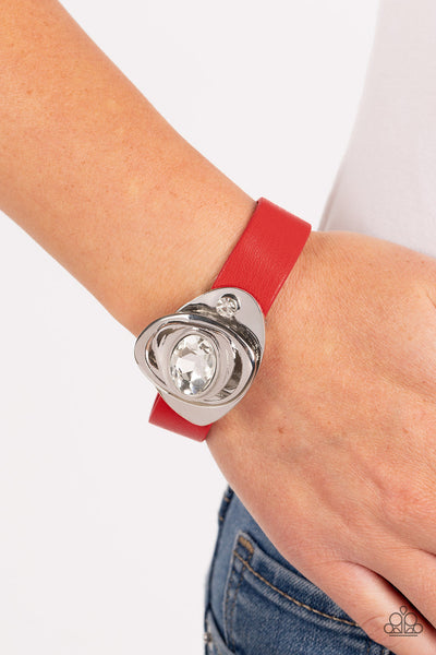 Pasadena Prairies - Red Paparazzi Bracelet (W122)