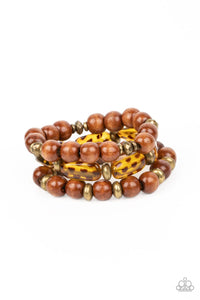 WILD-Mannered - Brass Paparazzi Bracelet