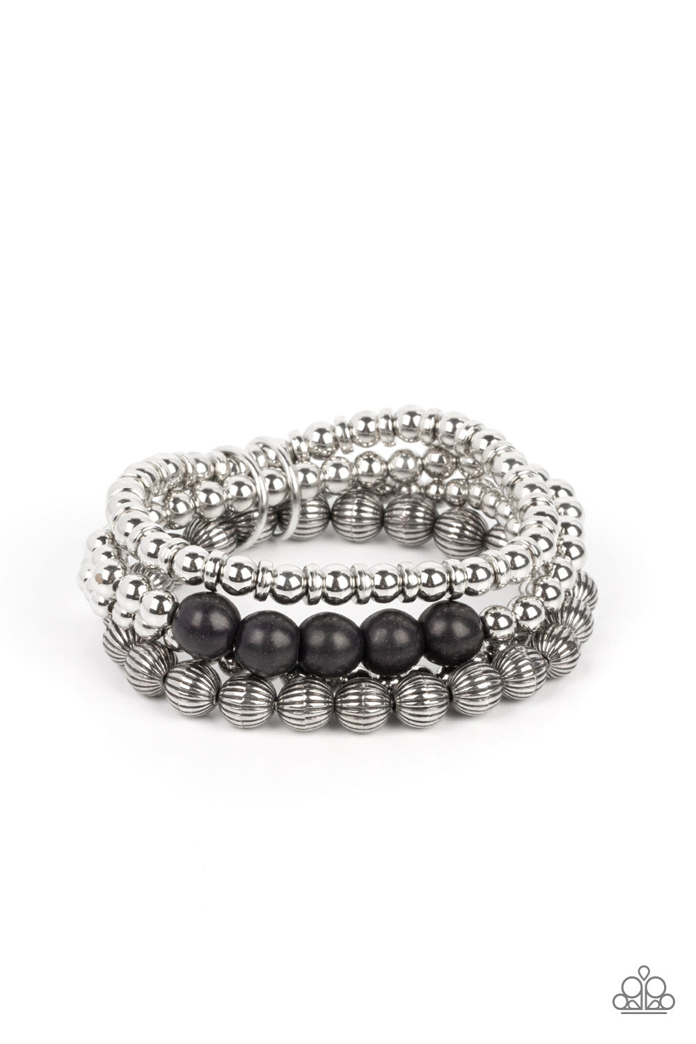 Wildland Wanderer - Black Paparazzi Bracelet (PZ-5049)