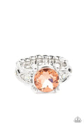 Intergalactic I Do - Orange Paparazzi Ring (T117)