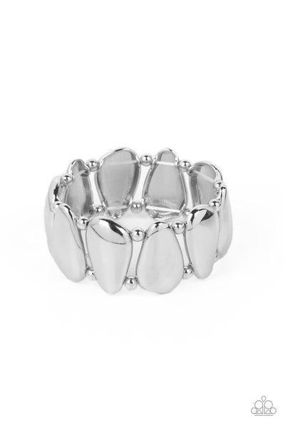 Classy Cave - Silver Paparazzi Bracelet (#2757)