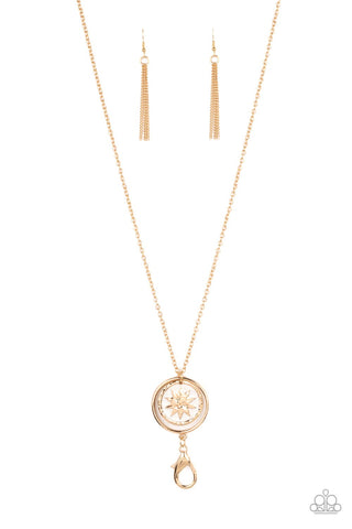 Cretian Crest - Gold Paparazzi Necklace (L020)