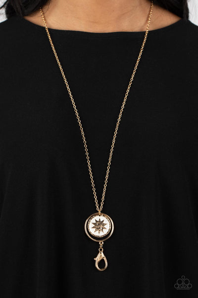 Cretian Crest - Gold Paparazzi Necklace (L020)