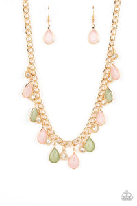 Frosted and Framed - Multi Paparazzi Necklace (#1500)