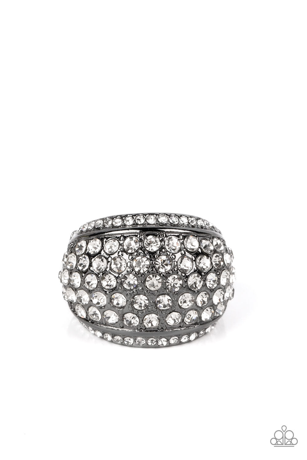 Running OFF SPARKLE - Black Paparazzi Ring (T24)