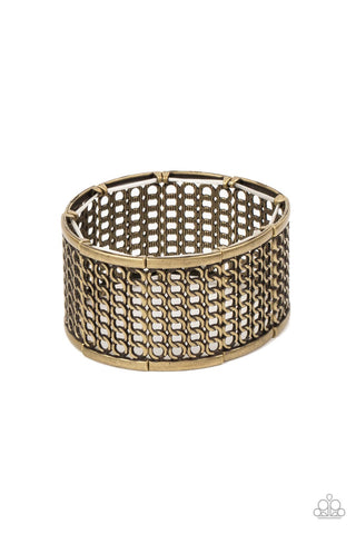 Camelot Couture - Brass Paparazzi Bracelet (#5050)