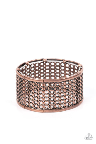 Camelot Couture - Copper Paparazzi Bracelet (#5408)