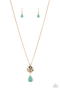 Caring Couture - Gold Paparazzi Necklace (#3054)