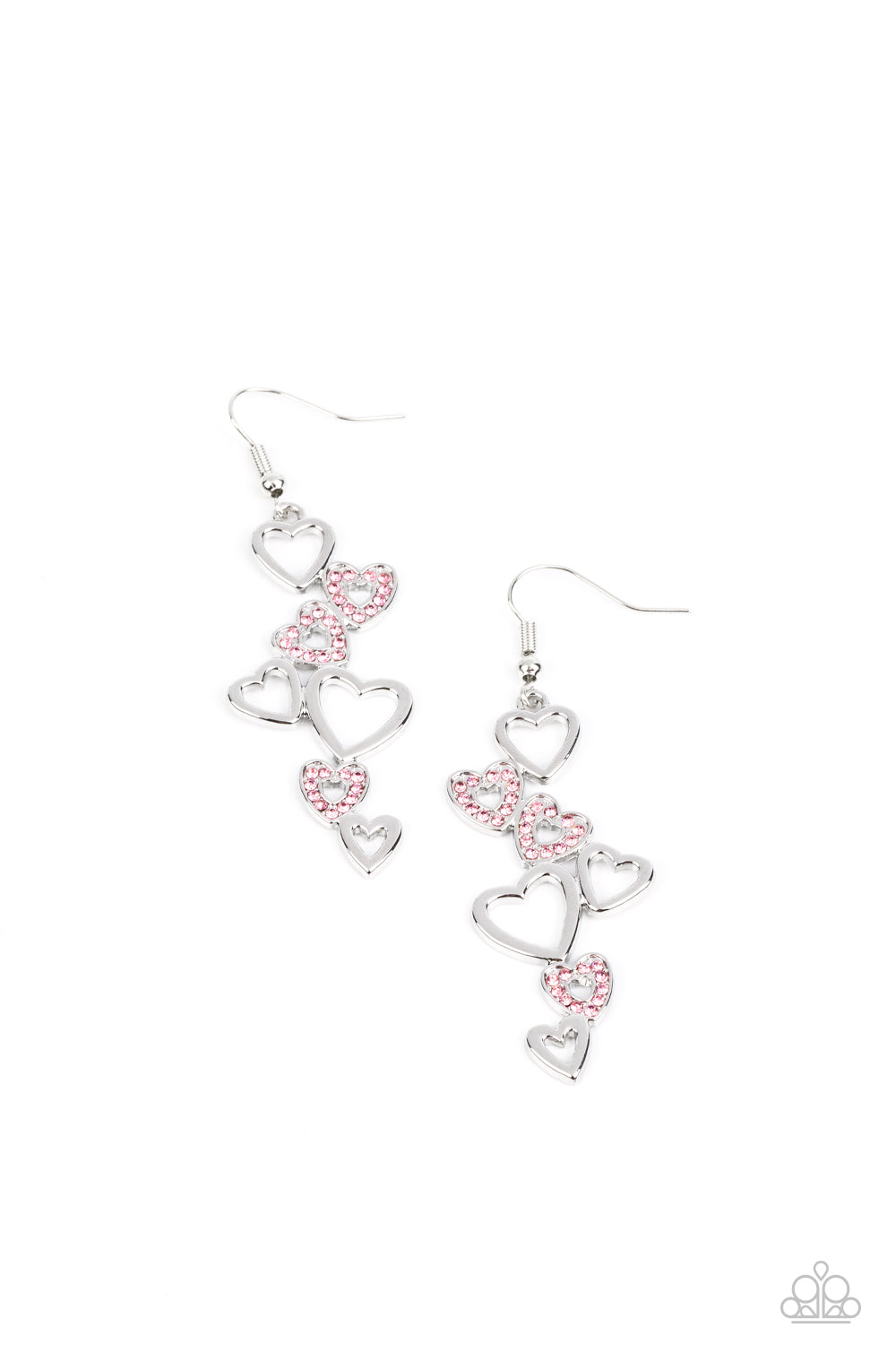 Sweetheart Serenade - Pink Paparazzi Earring