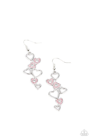 Sweetheart Serenade - Pink Paparazzi Earring