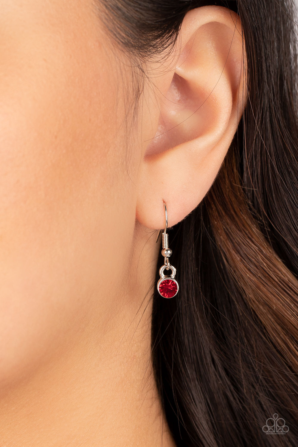 Dainty Darling - Red Paparazzi Necklace (5037)