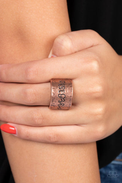 Sunrise Street - Copper Paparazzi Ring (R389)