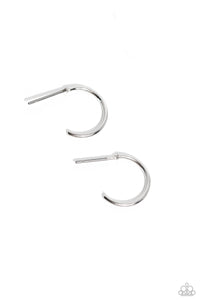 Ultra Upmarket - Silver Paparazzi Earring (#680)