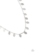 LEAF a Light On - Silver Paparazzi Necklace (#5523)
