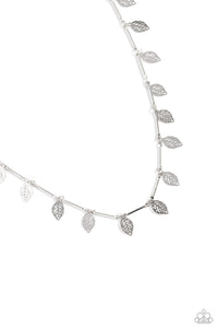 LEAF a Light On - Silver Paparazzi Necklace (#5523)