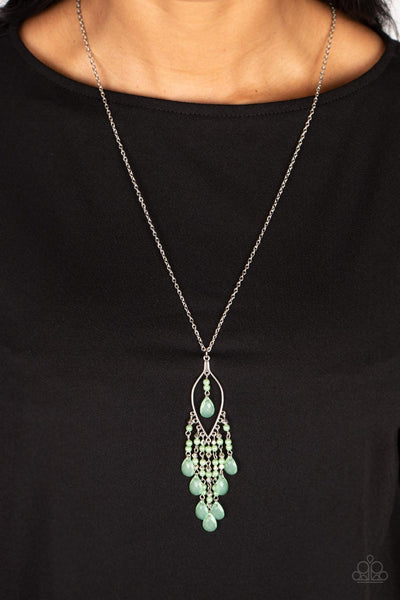 Sweet DREAMCATCHER - Green Paparazzi Necklace (#3443)