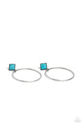 Canyon Circlet - Blue Paparazzi Earring 5623