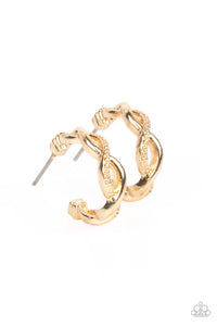 Infinite Incandescence - Gold Paparazzi Earring