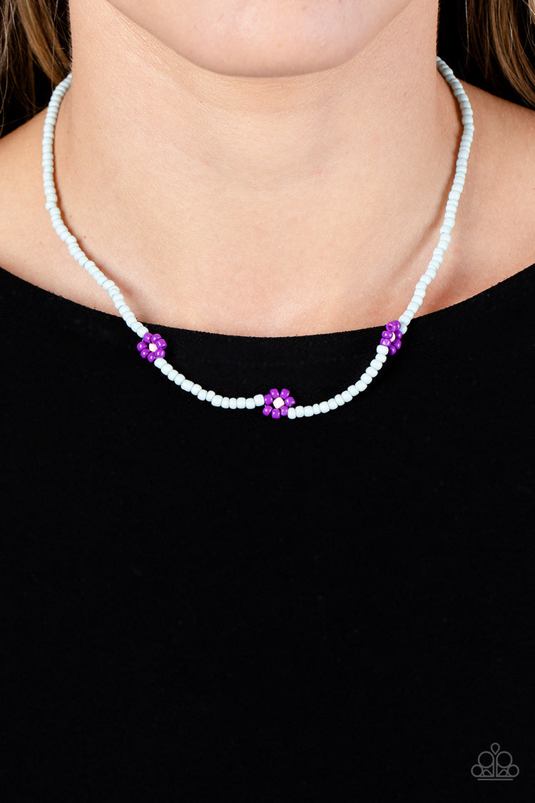 Bewitching Beading - Purple Paparazzi Necklace (PZ-4210)