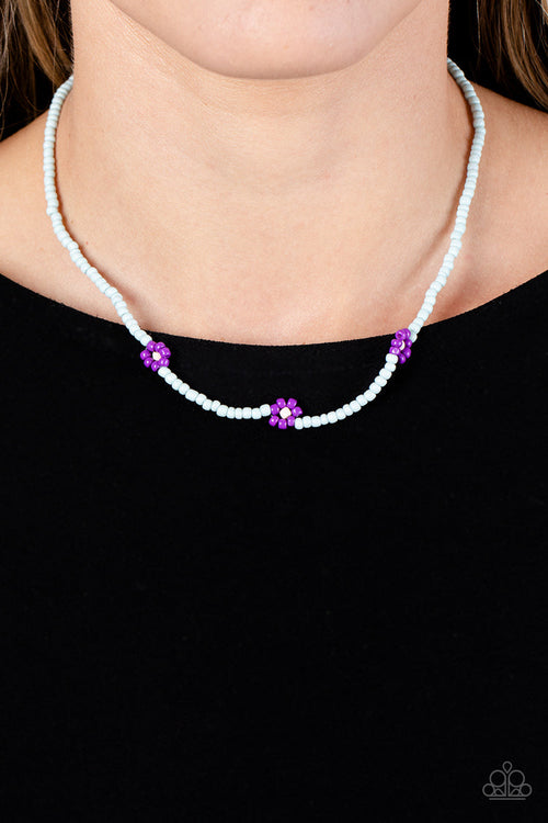 Bewitching Beading - Purple Paparazzi Necklace (PZ-4210)