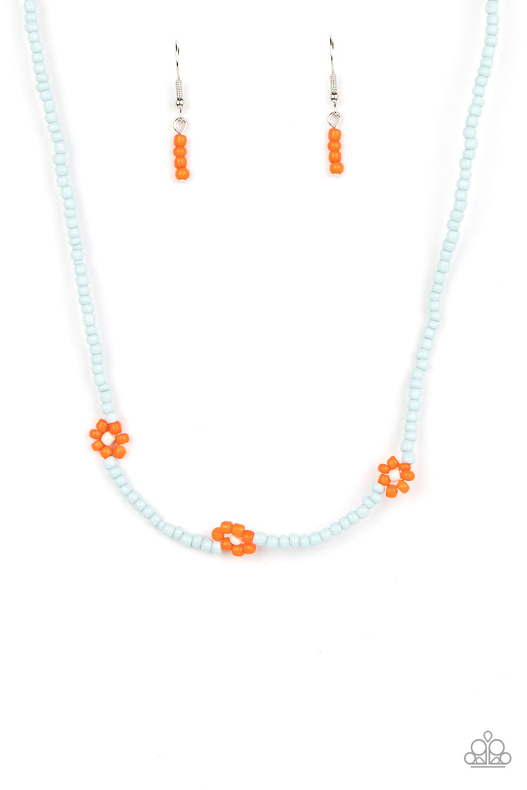 Bewitching Beading - Orange Paparazzi Necklace (#5229)