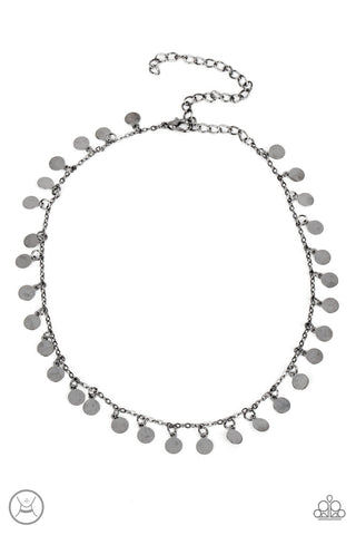Champagne Catwalk - Black Paparazzi Necklace (#5562)