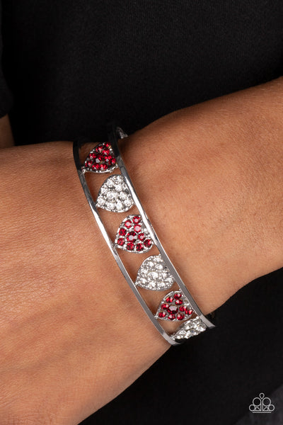 Decadent Devotion - Red Paparazzi Bracelet (3973)