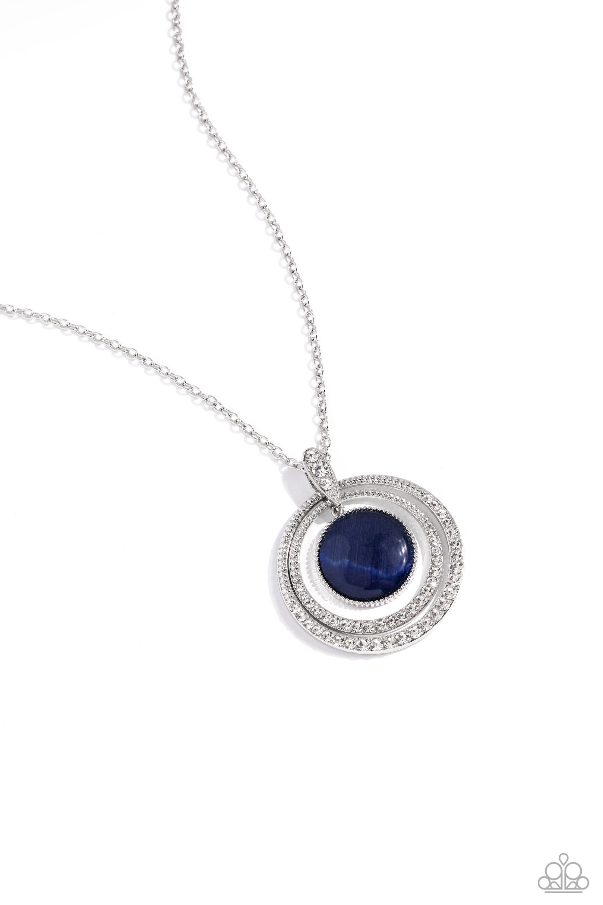 Cats Eye Couture - Blue Paparazzi Necklace (#5595)