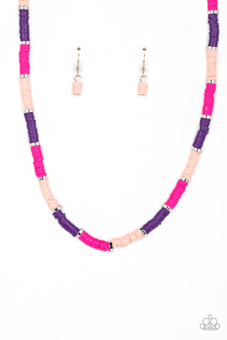 Rainbow Road - Pink Paparazzi Necklace (1973)