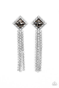 Seasonal Sparkle - Silver Paparazzi Earring (#5487)