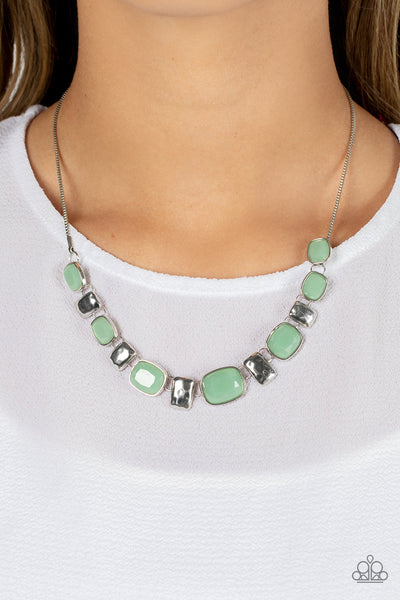 Polished Parade - Green Paparazzi Necklace (5196)