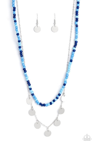 Comet Candy - Blue Paparazzi Necklace (#3202)