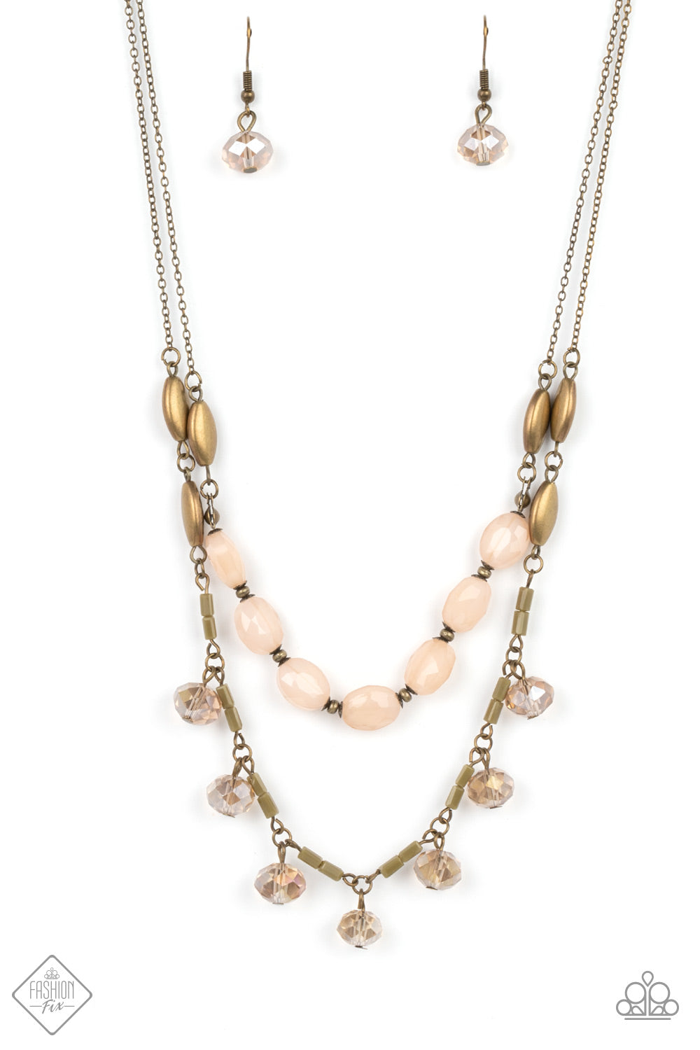 Sheen Season - Brass Paparazzi Fashion Fix Necklace Nov 2022 (FF058)