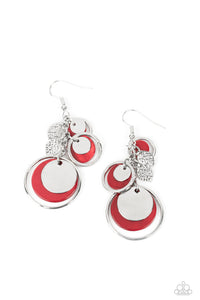 Saved by the SHELL - Red Paparazzi Earring