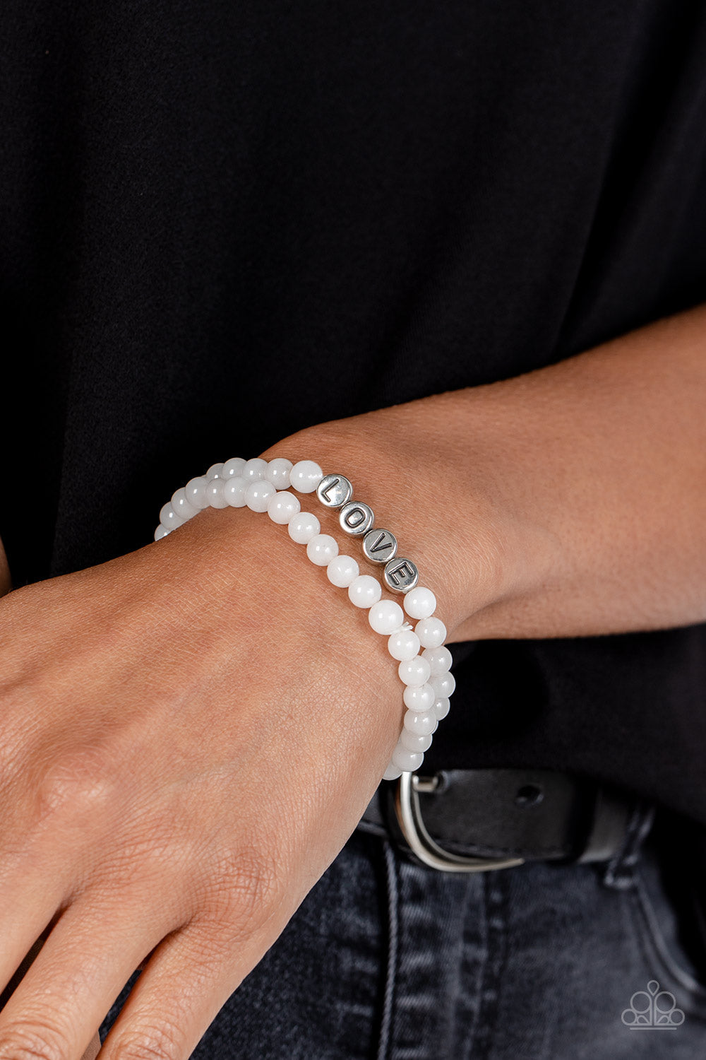 Devoted Dreamer - White Paparazzi Bracelet (5039)