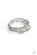 Pristine Pixie Dust - White Paparazzi Bracelet (PZ-756)