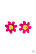 Sensational Seeds - Pink Paparazzi Earring (#2728)