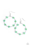 Dainty Daisies - Blue Paparazzi Earring (#5270)