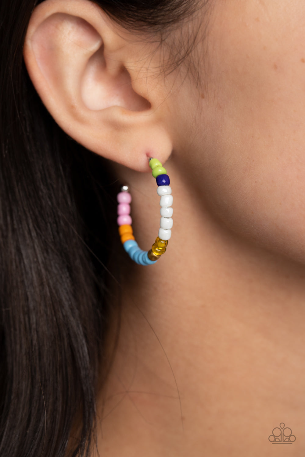 Multicolored Mambo - Multi Paparazzi Earring (#4393)
