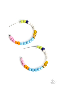 Multicolored Mambo - Multi Paparazzi Earring (#4393)