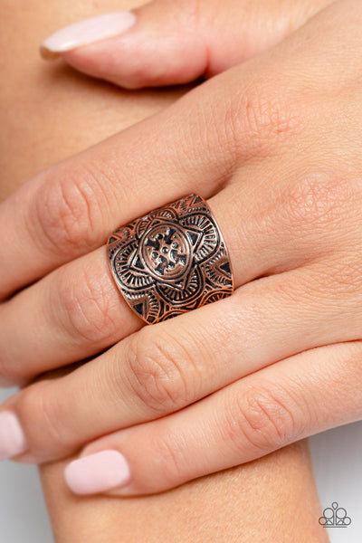 Argentine Arches - Copper Paparazzi Ring (R279)