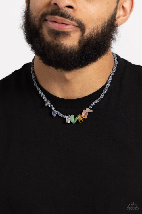 Chiseled Craving - Silver Paparazzi Necklace (#5518)