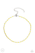 Neon Lights - Yellow Paparazzi Necklace (3047)