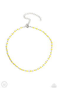 Neon Lights - Yellow Paparazzi Necklace (3047)